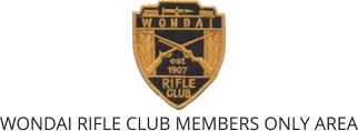 WONDAI RIFLE CLUB MEMBERS ONLY AREA